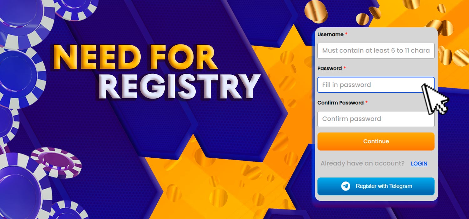 Need to register on the website